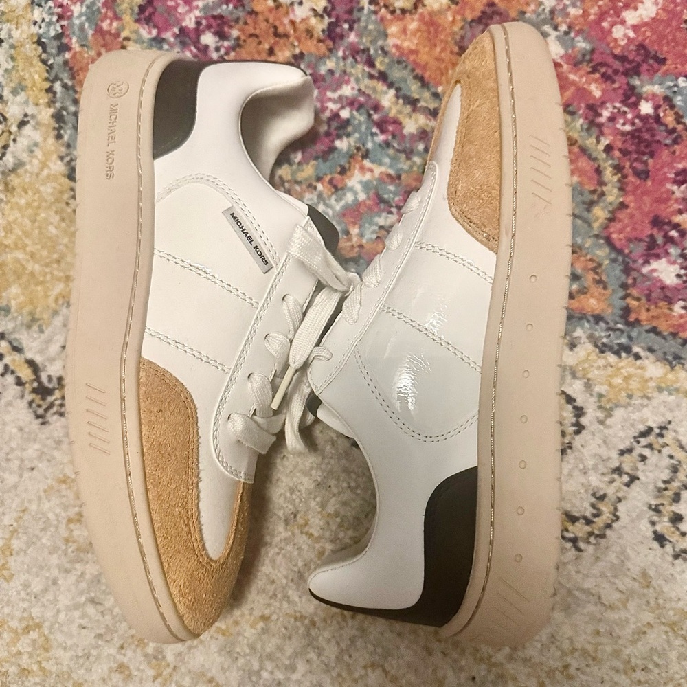 Michael Kors Kai Mixed-Media Sneaker - 8 & 1/2 NEW